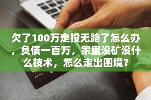 欠了100万走投无路了怎么办,负债一百万,家里没矿没什么技术,怎么走出