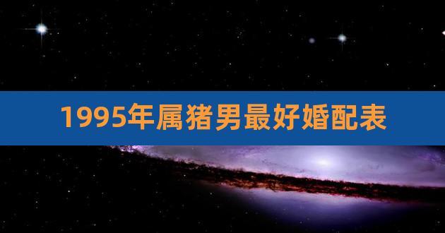 1995年属猪男最好婚配表,1995年属猪男最好婚配