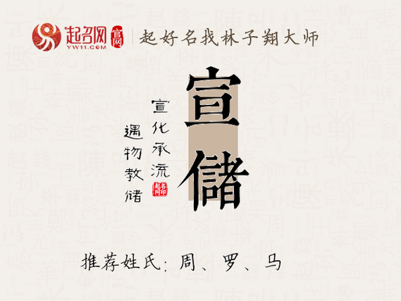 chǔ 上声仄调储字多少画:12画姓名测试宝宝起名宣储名字寓意宣储名字