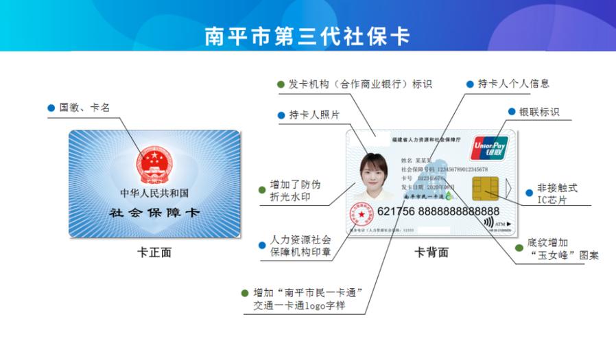 南平市第三代社会保障卡正式发行有哪些新变化