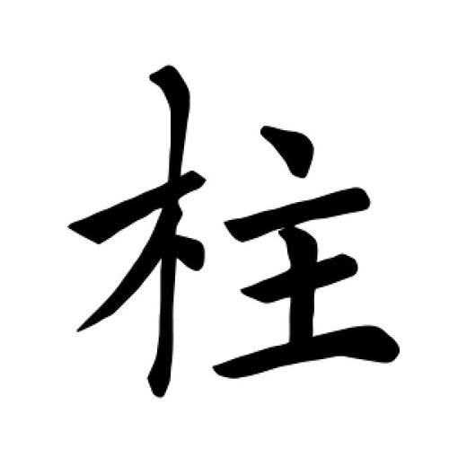 楷书柱字