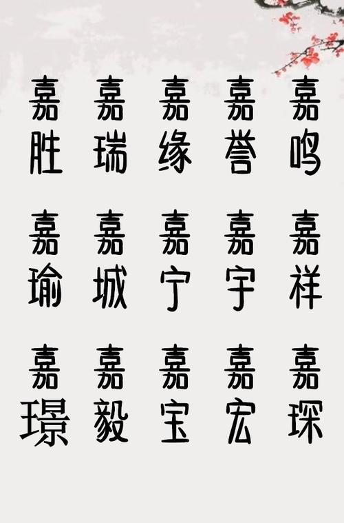 带嘉字的男孩名字 贾师傅起名改名