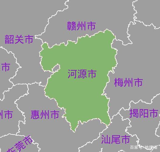 广东省河源市建成区排名,有你的家乡吗?