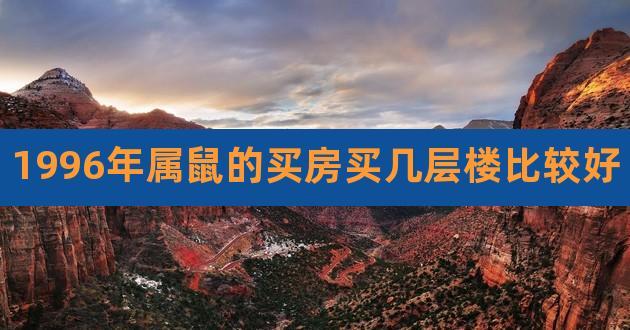 1996年属鼠的买房买几层楼比较好,属鼠72年最好楼层