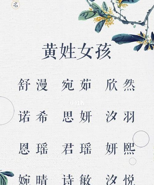 姓黄的宝宝起名字大全,姓黄名字大全男孩名字大全图4