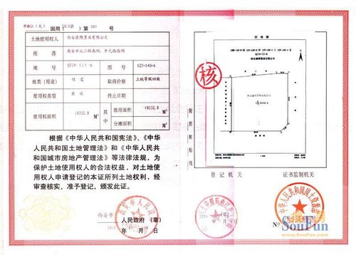 土地证国有土地使用证