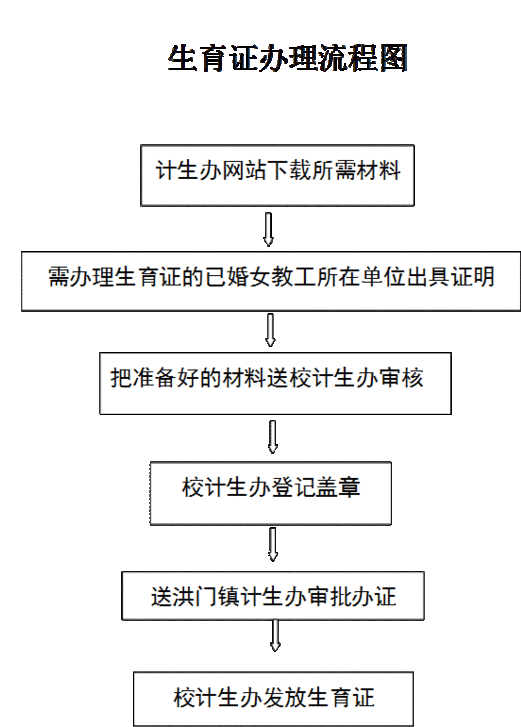 生育证办理流程图