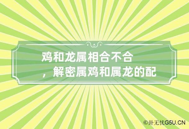 鸡和龙属相合不合,解密属鸡和属龙的配对之道