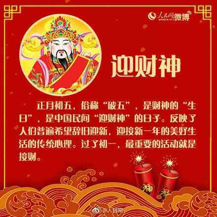 大年初几迎财神大年初分别迎什么神