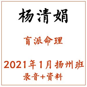 杨清娟盲派命理2023年1月扬州班录音教程