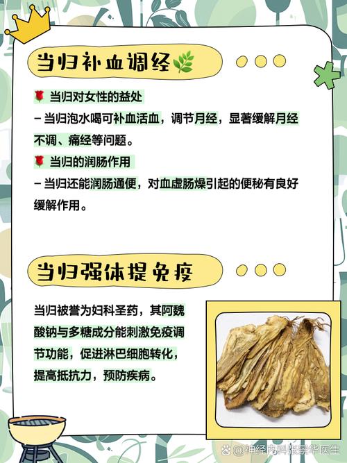 当归泡水喝有什么功效和作用