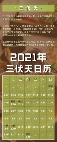 2023年三伏时间表(二伏是哪天)